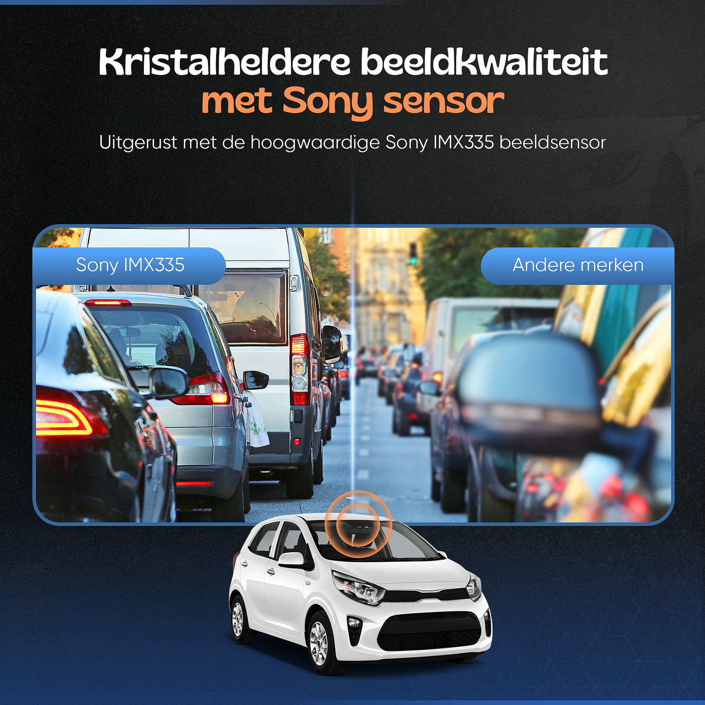 Camigoo® M800 Pro Dashcam voor Auto - Voor, Achter & Binnenkant – Ultra 4K, 2K & Full HD