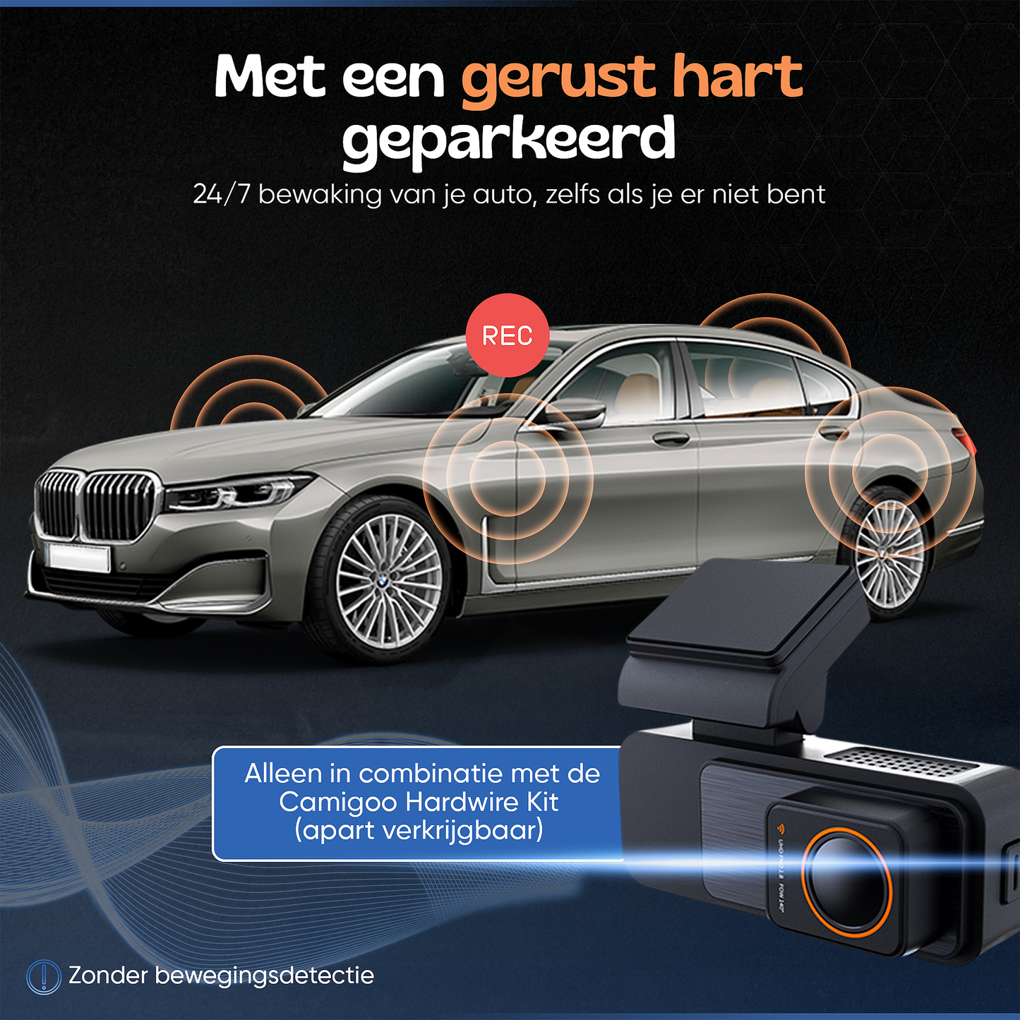 Camigoo® X30 Pro Dashcam voor Auto - Voor & Achterkant – Ultra 4K & Full HD