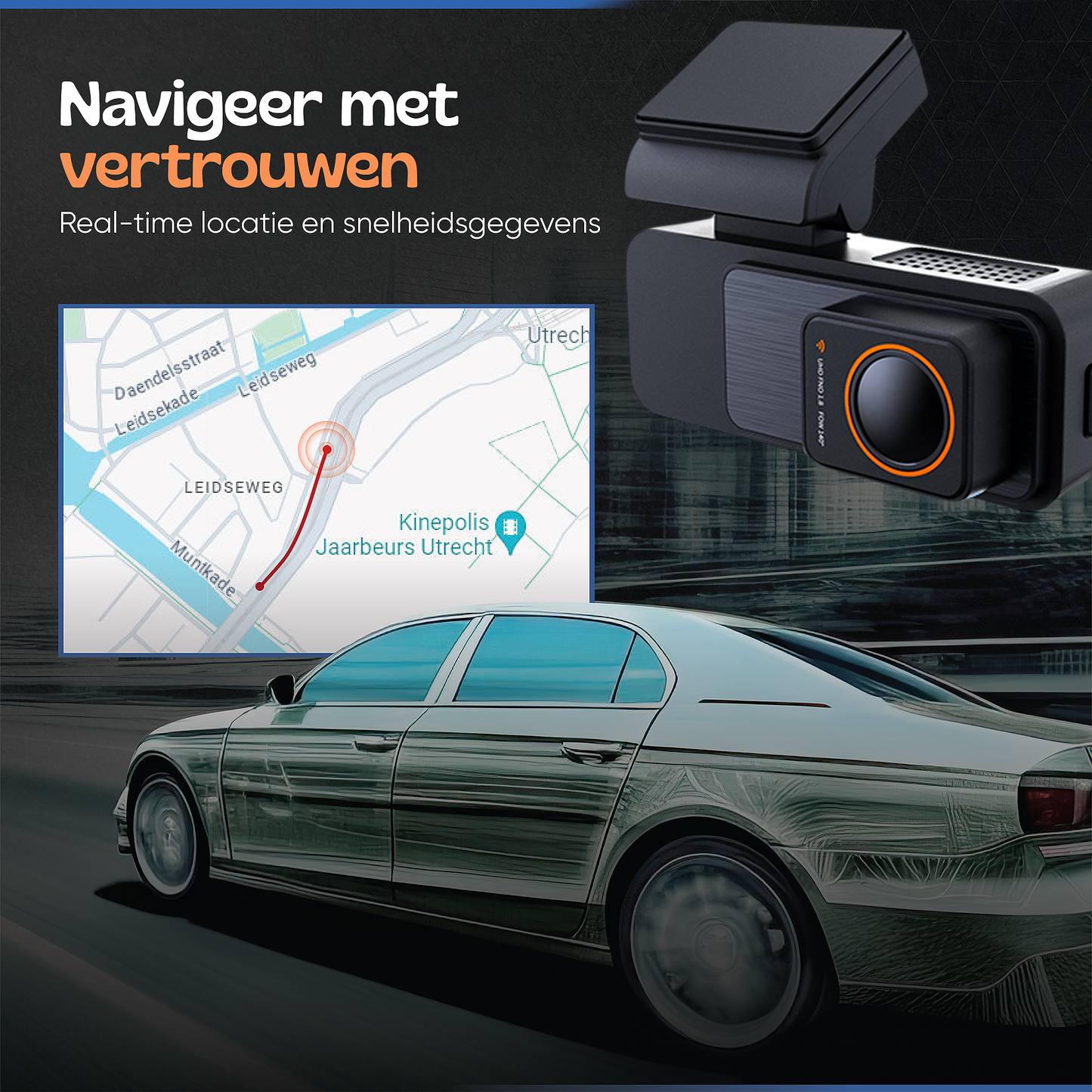 Camigoo® X30 Pro Dashcam voor Auto - Voor & Achterkant – Ultra 4K & Full HD