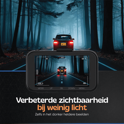 Camigoo® Dashcam voor Auto Voor en Achter D1 Pro - Ultra 4K & Full HD