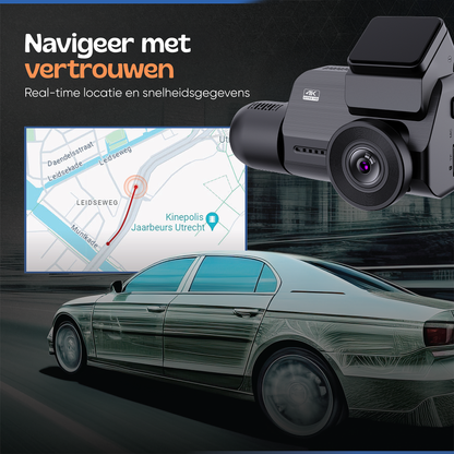 Camigoo® M800 Pro Dashcam voor Auto - Voor, Achter & Binnenkant – Ultra 4K, 2K & Full HD