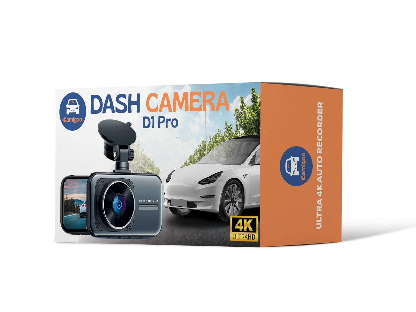 Camigoo® Dashcam voor Auto Voor en Achter D1 Pro - Ultra 4K & Full HD